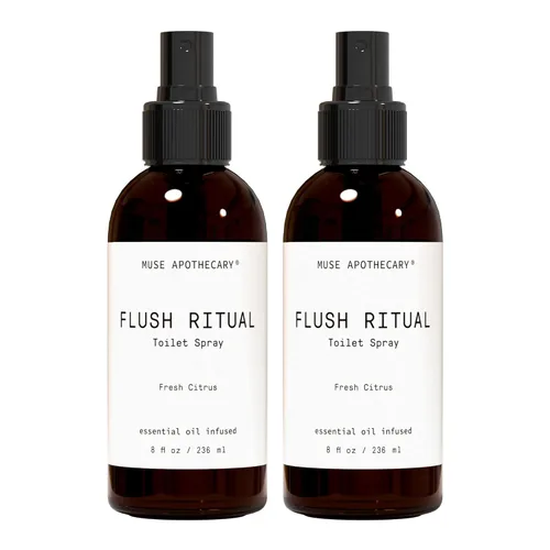 Miniatura 70 de Muse Apothecary Flush Ritual - Aerosol para inodoro aromático y refrescante, usar antes de ir, 2 onzas, infundido con aceites esenciales naturales