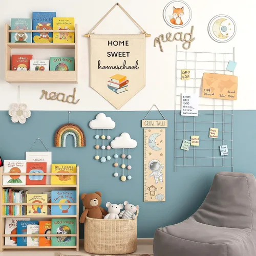 Miniatura 6 de Home Sweet Homeschool - Arte de pared inspirador para sala de lectura, decoración de bandera positiva para el hogar, estudio, sala de aprendizaje
