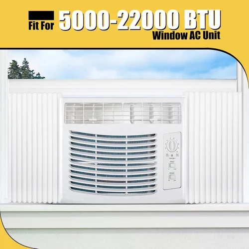Miniatura 7 de Paneles de aislamiento de espuma para aire acondicionado de ventana, 17 x 9 x 7/8 pulgadas, kit de paneles aislados laterales para ventanas, paquete