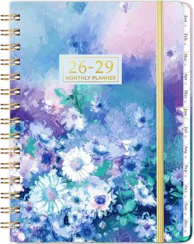 Agenda mensual 2026-2029, planificador de 3 años 2026-2029, julio 2026-junio 2029, calendario mensual, 6.3 x 8.4 pulgadas, calendario de 36 meses