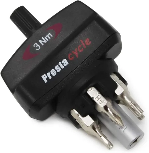 Miniatura 9 de Prestacycle Mini Bike TorqKeys - Herramienta de par preestablecida con 6 puntas y soporte - Compatible con broca hexagonal estándar de 1/4" - Elige