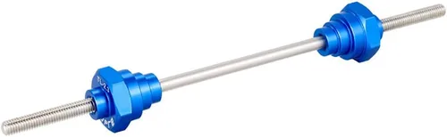 Miniatura 3 de Rueda de bicicleta Truing Stand Thru Axle Adapter 12/15/0.787 in herramienta de buje libre (Azul)