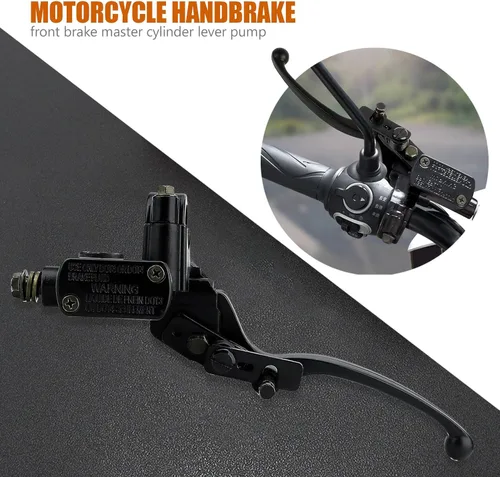 Miniatura 2 de LOCOPOW 7/8” Mando de Freno Hidráulico Maestro de Mano Izquierda para ATV Quad Mini Bicicleta de Mini Dirt 50cc-250cc 110cc 125cc Tao Tao Coolster