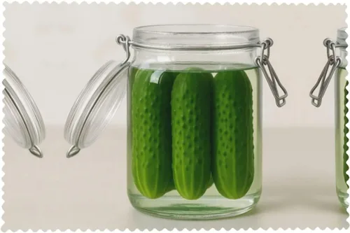 Miniatura 8 de Rectangular Placemats Set of 4, Heat Resistant Cucumber Printed Kitchen Dining Table Mats