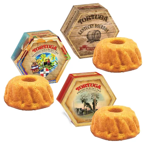 Miniatura 9 de TORTUGA Southern Trio Paquete de regalo – Whisky Tennessee, Borbon Kentucky y pastel de manzana Moonshine – Mini pasteles de 3 – 4 onzas – El regalo