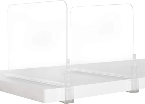 Miniatura 4 de J&V TEXTILES Divisor y separador de estante de armario de acrílico, ideal para almacenamiento y organización en dormitorios, baños, estantes
