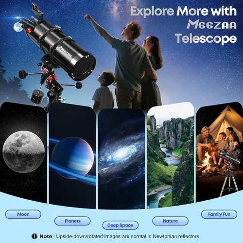 Miniatura 7 de MEEZAA Telescopio, telescopio reflector newtoniano 150EQ para adultos principiantes en astronomía, telescopios astronómicos profesionales