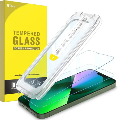 Miniatura 12 de JETech Protector de pantalla One Touch Install para iPhone 11/XR de 6.1 pulgadas, película de vidrio templado de cobertura completa, kit