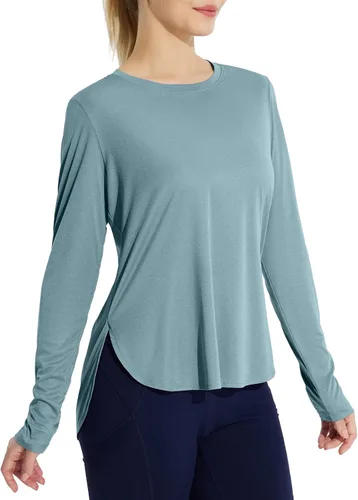 Miniatura 56 de BALEAF - Camisetas de sol de manga larga para mujer, con FPU 50+, para senderismo, ligeras, de secado rápido, protección contra rayos ultravioleta