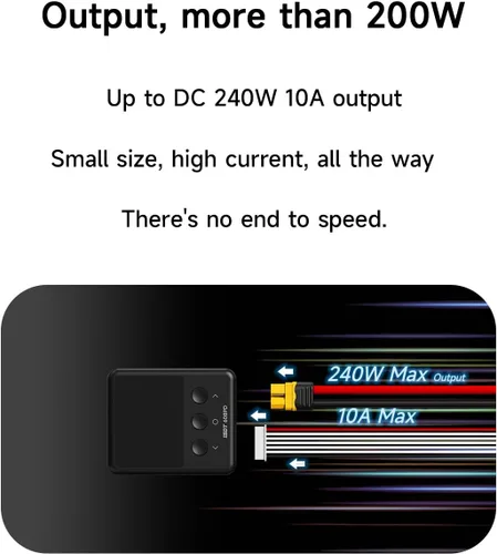 Miniatura 6 de ISDT Cargador de batería Lipo 608PD, DC 240 W/10 A, USB C PD 100 W/5 A, cargador inteligente para baterías RC, cargador de equilibrio para vida