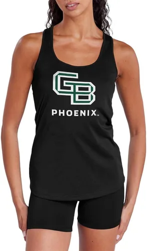 Miniatura 20 de Camiseta deportiva sin mangas oficial de NCAA Collegiate para mujer, con espalda cruzada, colección con logotipo primario
