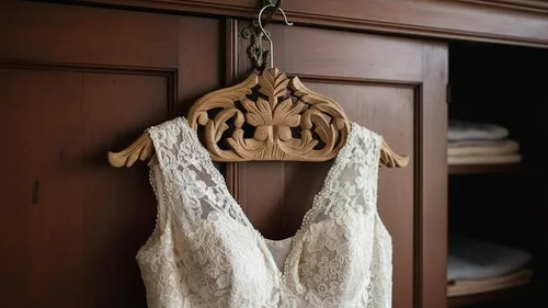 Miniatura 2 de Chaqueta de traje de boda de madera vintage hecha a mano, camisa de esmoquin, colgador de ropa para novio y vestido de novia, antideslizante