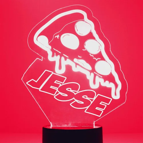 Miniatura 14 de MMS Food - Lámpara LED de luz nocturna, personalizada con tu nombre o texto, control remoto con 16 colores, 4 modos de luz, lámpara LED de regalo