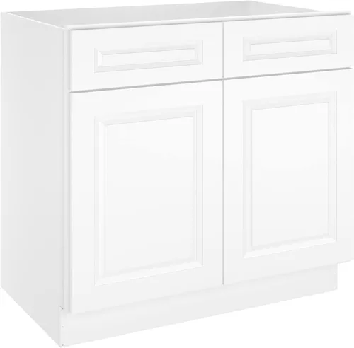 Miniatura 14 de LOVMOR Armarios de base de cocina, armario de almacenamiento aparador, gabinete de entrada con 1 cajón y estante ajustable, 24 pulgadas de ancho x
