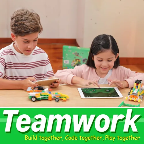 Miniatura 7 de Apitor Robot Q Robot Kit de construcción, 20 en 1 programable APP RC Kit de codificación de robótica para automóvil, incluye organizador