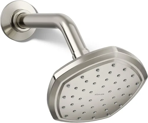Miniatura 19 de Kohler 27051-SN Occasion® Cabezal de lluvia de una sola función de 8", 2.5 gpm, níquel pulido Níquel pulido vibrante