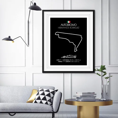 Miniatura 60 de Custom Car Posters Póster hecho a mano compatible con Autodromo Enzo e Dino Ferrari (Imola, Italia), póster de pista de carreras diseñado