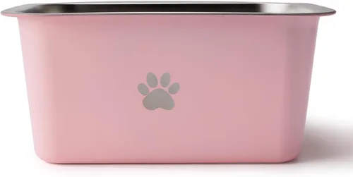 Miniatura 9 de Cuencos de agua antideslizantes de acero inoxidable para perros grandes, de 2.5 galones, 40 tazas, cuencos de metal para perros de raza extragrande