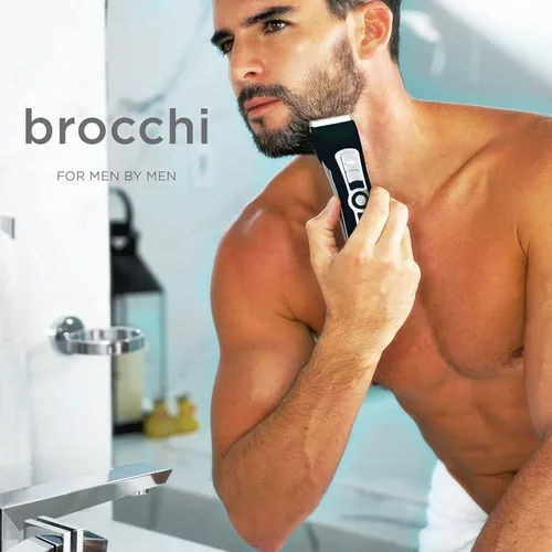 Miniatura 8 de Cortex International Brocchi - Herramienta de aseo y recorte, recortadora de barba para hombres, herramienta de aseo eléctrica digital, maquinilla