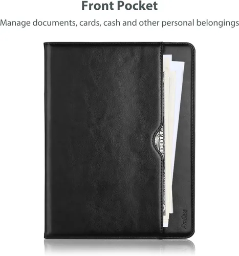 Miniatura 7 de ProCase Funda de piel sintética para iPad Pro de 11 pulgadas 2025 M5 / 2024 M4 con correa de mano bolsillo frontal, cubierta de soporte de negocios