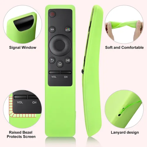 Miniatura 5 de Pack de 2 fundas protectoras de silicona para control remoto Samsung, compatibles con la funda protectora de control remoto de TV Samsung serie