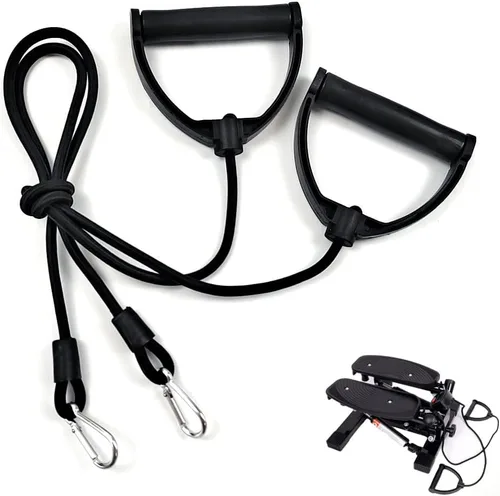 Paquete de 2 bandas de resistencia de repuesto con asas, bandas elásticas de ejercicio para mini escaleras, fitness, escalera, máquina de