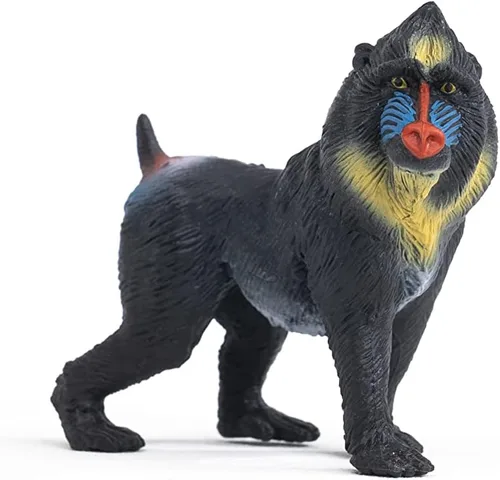 Miniatura 3 de Schleich Wild Life - Figura realista de mono mandril, juguete auténtico y altamente detallado, duradero para la educación y juego divertido