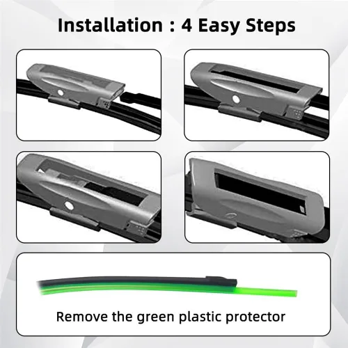 Miniatura 5 de Juego de limpiaparabrisas delantero y trasero compatible con Renault Megane Sport Tourer 3 2008-2016 parabrisas ventana 24 16 pulgadas 14 pulgadas