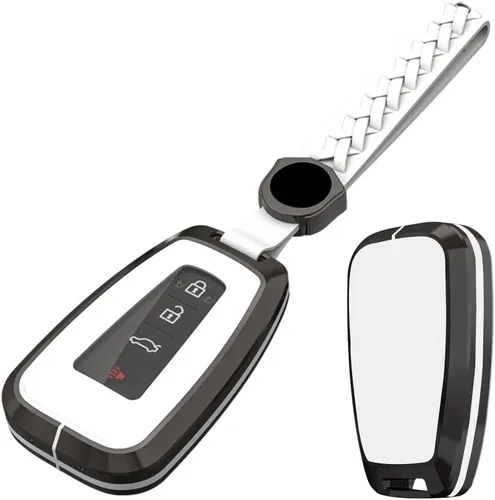 Funda de aleación de metal para llavero, compatible con Toyota Camry RAV4, Highlander, Corolla, Avalon, C-HR, Prius, GT86, control remoto sin llave,