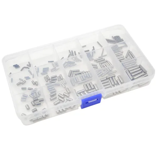Miniatura 2 de Juego surtido de 225 pines de acero inoxidable M2 M3 M4 304 (15 tipos de pasadores redondos rectos con una caja de almacenamiento)