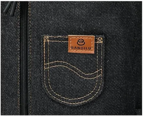 Miniatura 8 de Mochila de mezclilla vintage para mujer, bolso Y2k para mujer, bolsa de hombro de mezclilla, estética única, linda mochila para mujeres y hombres