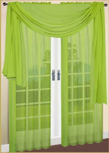 Miniatura 5 de Pañuelo Luxury Discount semitransparente para ventana, de color liso