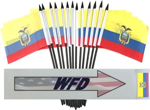 Miniatura 50 de World Flags Direct Banderas en miniatura de poliéster de Afganistán, paquete de 12, decoración de mesa de fiesta, desfiles, 4 x 6 pulgadas, verde