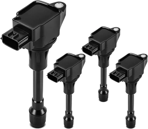YHTAUTO Juego de 4 bobinas de encendido de repuesto para Nissan Altima 2007-2013, Sentra 2007-2012, NV200 2013-2014, Versa, Cube, Rogue, Infiniti