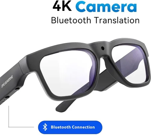 Miniatura 5 de OHO 4K Ultra-Lightweight Smart Glasses, AI Chat & Real-Time Translation, OHO App Supported, Record-While-Charging, UV400 Lens