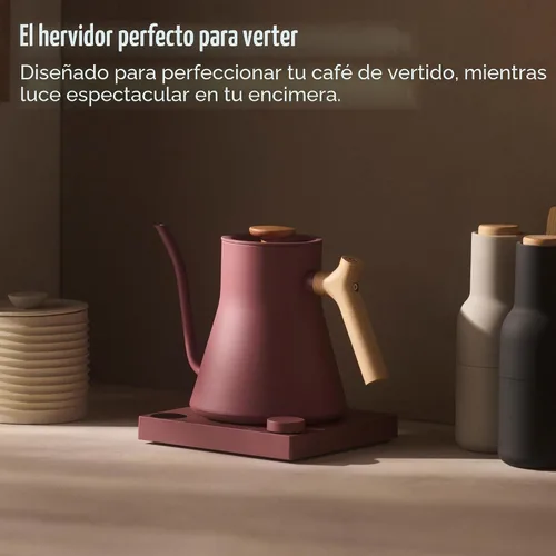 Miniatura 3 de Fellow Stagg EKG Pro - Hervidor eléctrico de cuello de cisne para café y té, de acero inoxidable, calentamiento rápido, Rosa del Desierto con asa