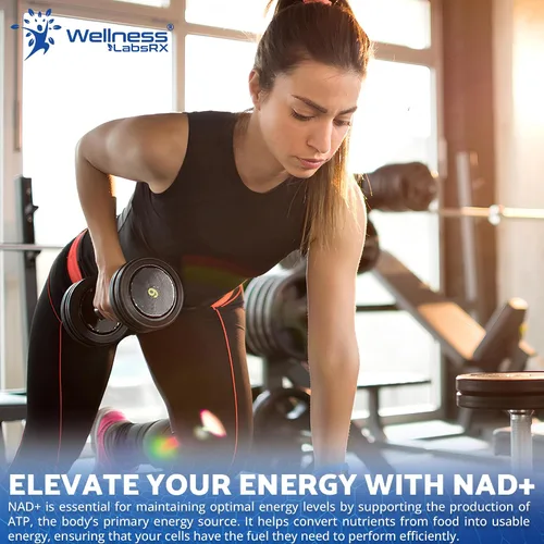 Miniatura 8 de Suplemento liposomal NAD+ - Cápsulas blandas NAD Nicotinamida Riboside Resveratrol - 2500mg Suplementos liposomales NAD para mujeres - Apoyo al