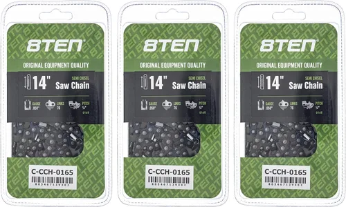Miniatura 76 de 8TEN Cadena de motosierra semi cincel de 6 pulgadas .050 1/4 42 DL para Worx WG320 Black & Decker LLP120 (paquete de 3)