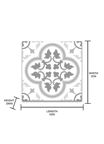 Miniatura 9 de FloorPops FP2953 Remy - Azulejos para suelo (pelar y pegar, color gris)