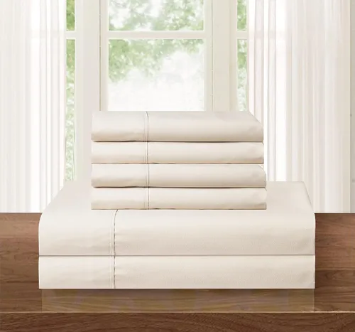 Miniatura 71 de Elegant Comfort - Juego de ropa de cama resistente a arrugas y decoloración más acogedor, sábana bajera elástica en todo el contorno, bolsillo