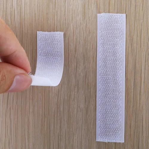 Miniatura 6 de Rollo de cinta autoadhesiva de velcro Aiex, bucle y gancho, de 39.37 pies, con tijeras de regalo, Blanco