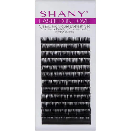 Miniatura 2 de SHANY Lashed in Love - Juego de pestañas individuales clásicas - Extensiones de pestañas individuales 3D voluminosas y sin peso 0.003 in - NEGRO
