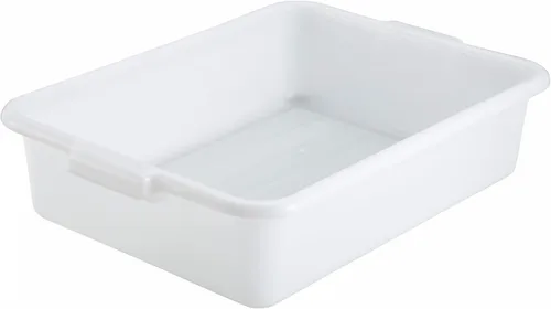 Miniatura 3 de Winco Bus Box Tina de Platos para Restaurantes, 5", Negro