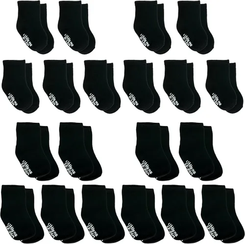 Little Me Paquete de 20 calcetines unisex para bebés recién nacidos, infantes y niños pequeños, para bebé niña o niño, 0-12 y 12-24 meses, paquete