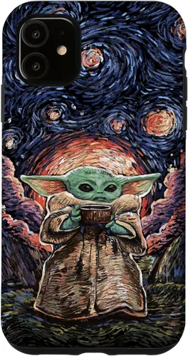 Miniatura 8 de Star Wars: The Mandalorian The Child Starry Night Style - Carcasa para iPhone 17