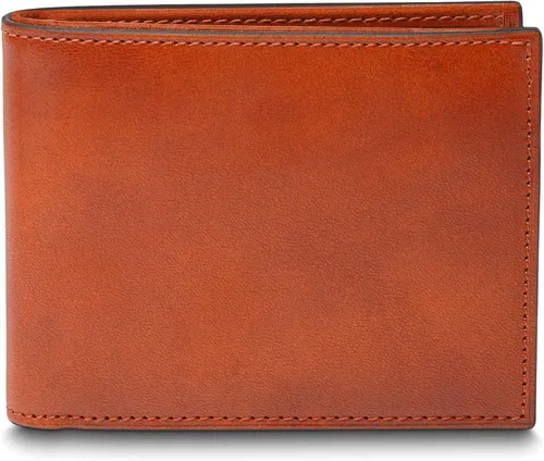 Miniatura 3 de Bosca Billetera de cuero italiano antiguo para hombre, billetera plegable de seguridad RFID completa para hombres, 6 ranuras para tarjetas, cuero
