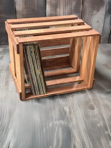 Miniatura 6 de Darla'Studio 66 Soporte para discos de vinilo Caja de madera