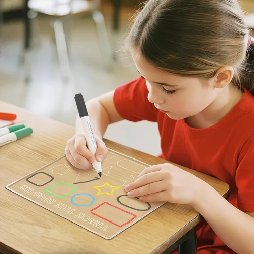 Miniatura 5 de Tablero de rastreo de nombres personalizado, pizarra de borrado en seco, alfabeto acrílico regrabable personalizado y número, letrero de escritura a