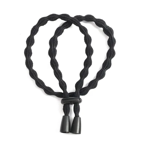 Miniatura 5 de Afro - Corbatas de cola de caballo con cordón ajustable para cabello corto rizado rizado moño lazos para la diadema Afro larga acolchada