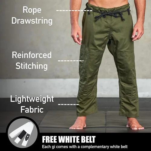 Miniatura 3 de Elite Sports - Kimono para hombres, gi, aprobado por la IBJJF, tela pre-encogida con cinturón para Jiu Jitsu brasileño (ver guía de tallas)